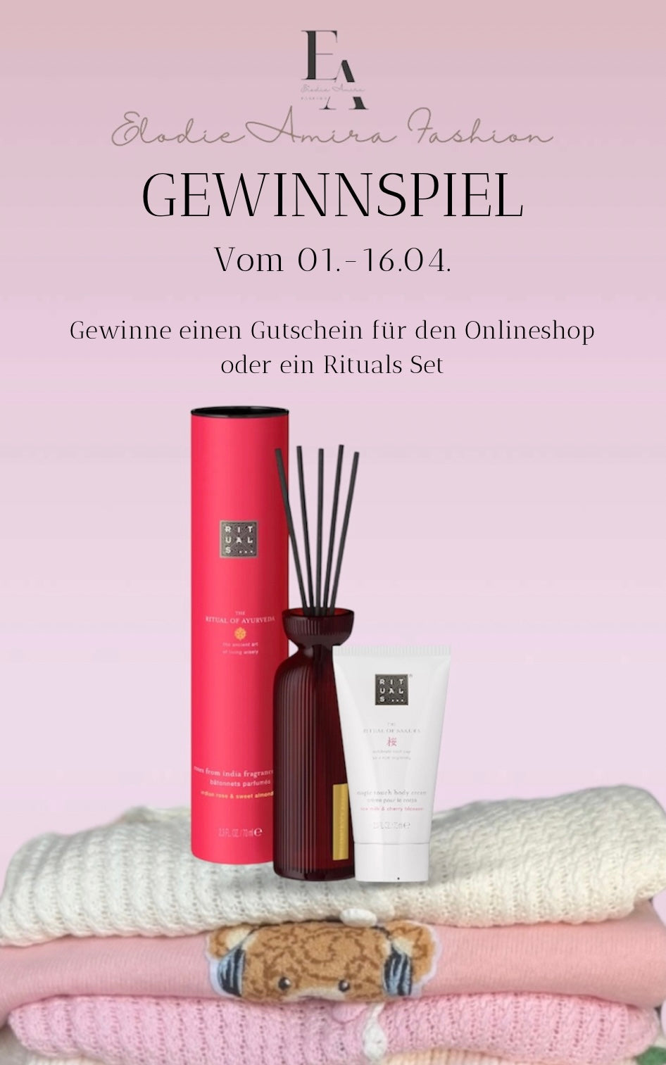 Gewinne einen 60€ Shop Gutschein oder ein Rituals Set