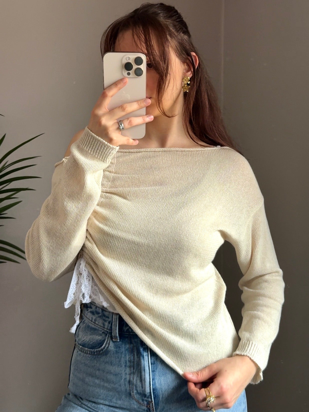 Oberteil „Macy“ beige