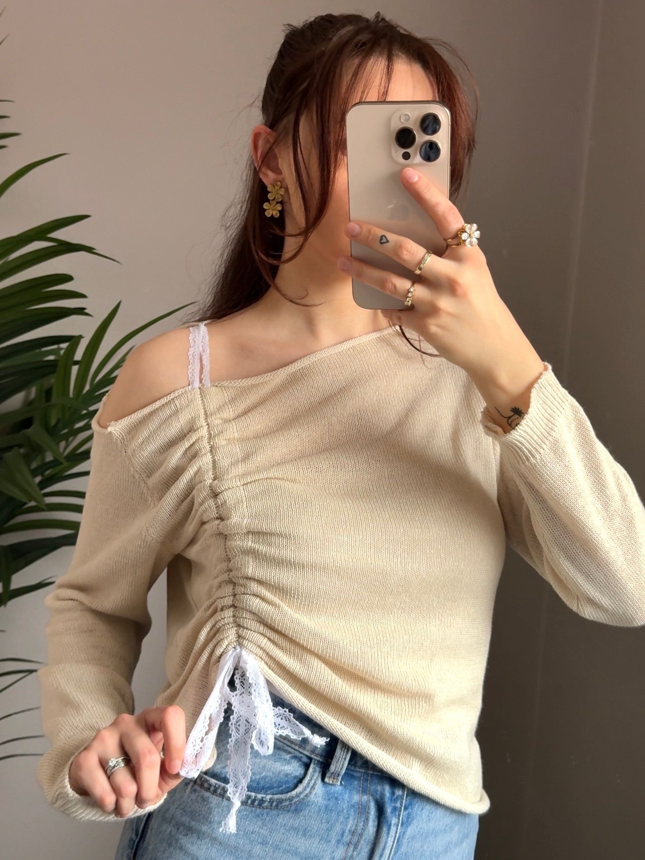 Oberteil „Macy“ beige