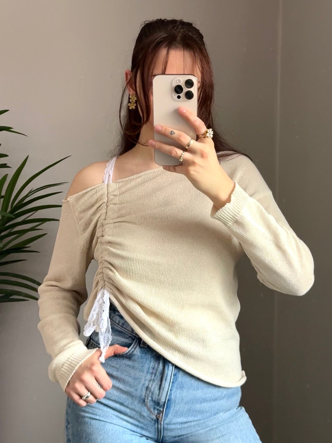 Oberteil „Macy“ beige