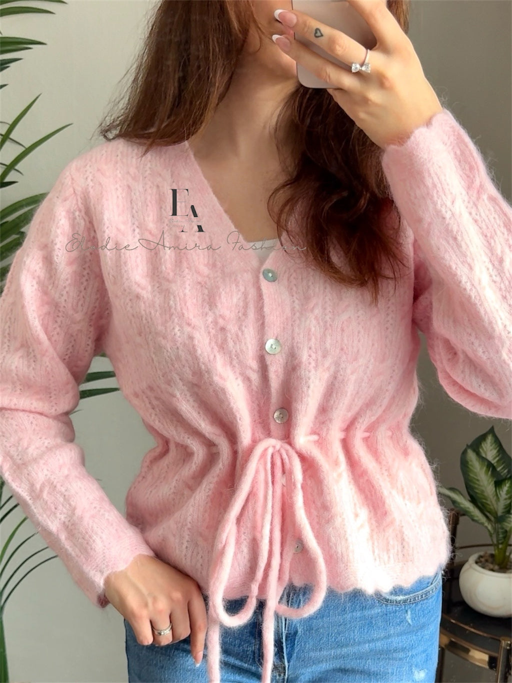 Strickjacke „Debby“ rosa