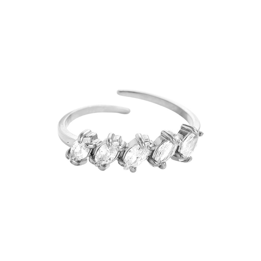 Verstellbarer Ring “Ophelia” silber
