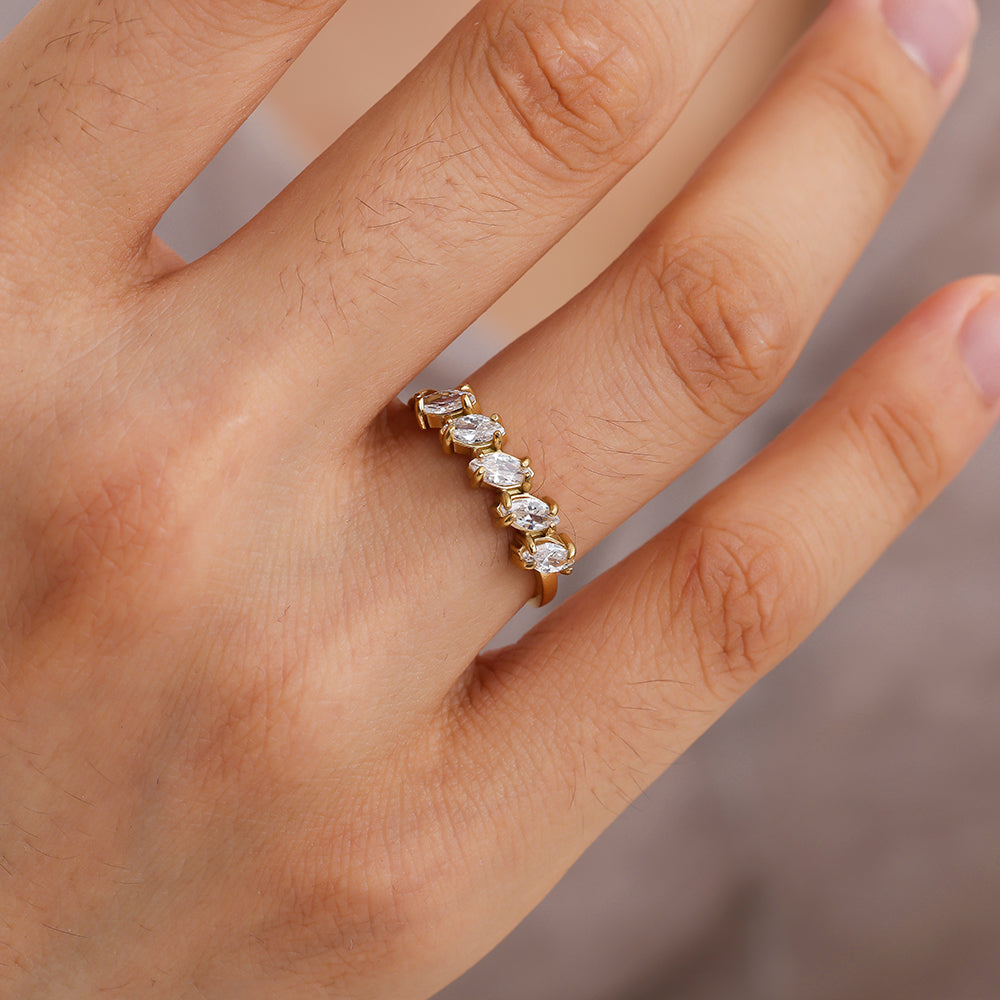 Verstellbarer Ring “Ophelia” silber