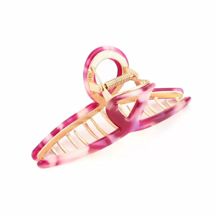 Gold/multicolored hair clip